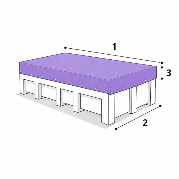 schema mesure b&acirc;che benne